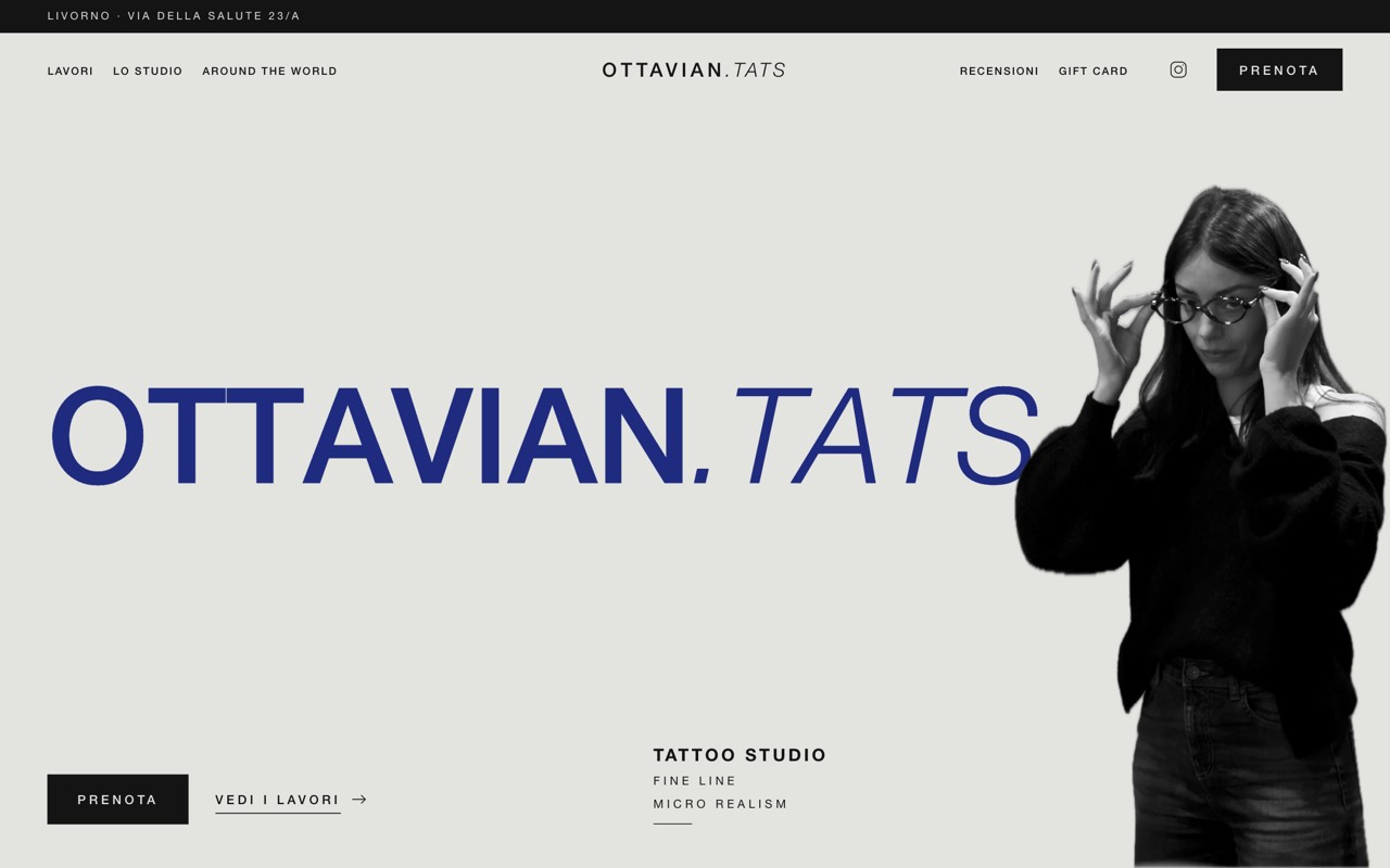 Portada de la web de OTTAVIAN.TATS